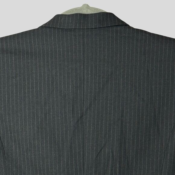 Rails Pinstriped Double Breasted Blazer Charcoal Women's XXL NWT Pockets Classic - Picture 10 of 13